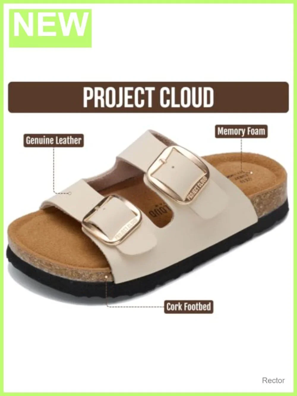 Kids Sandals 100% Genuine Leather Slides Boys Girls